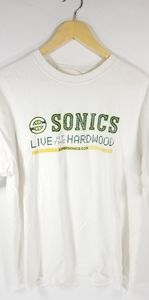 Sonics Live at the hardwood game shirt sz L